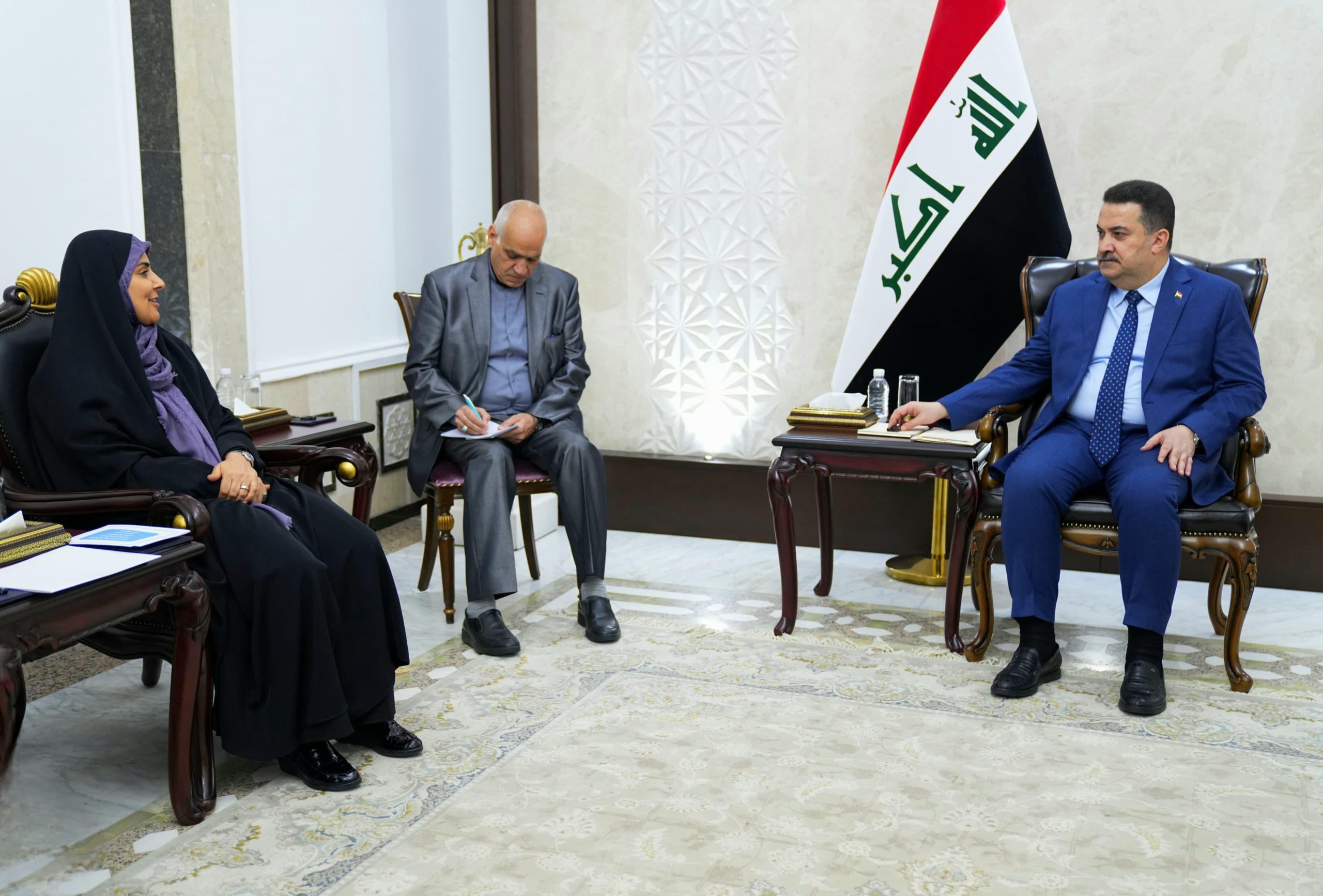 محمد شياع السوداني يستقبل فرزانة صادق