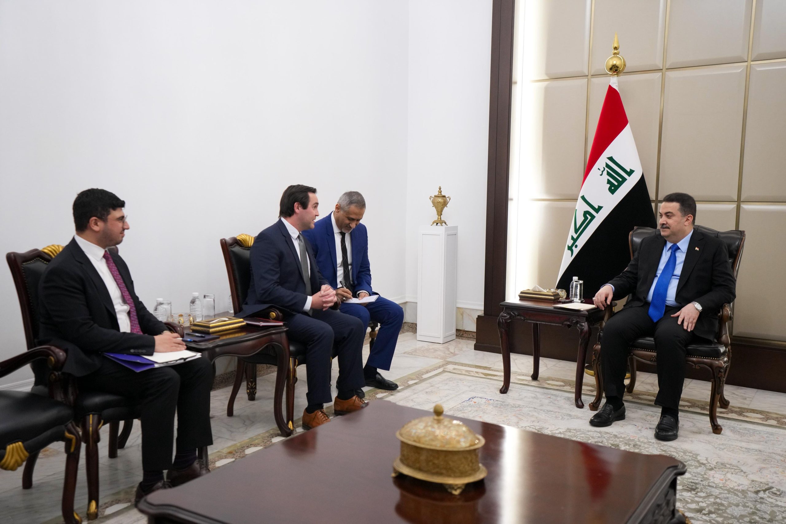 محمد شياع السوداني، استقبل وفداً من شركة سبيس أكس