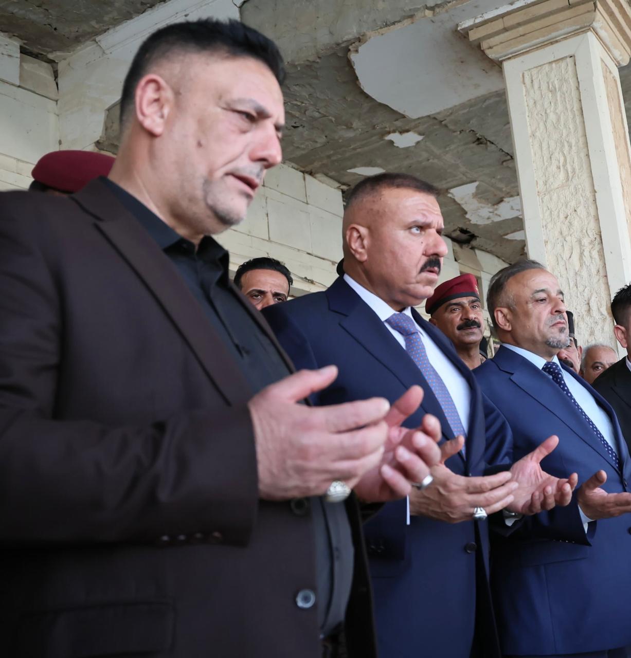 وزير الداخلية السيد عبد الأمير الشمري برفقته محافظ صلاح الدين السيد بدر الفحل