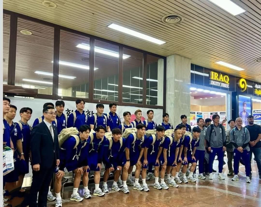 المنتخب الكوري الجنوبي يصل الى البصرة