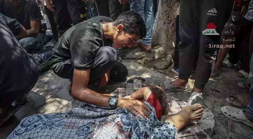 مدينة دير البلح وسط قطاع غزة، أسفرت عن استشهاد 17 مدنياً، بينهم 10 أطفال، من جرّاء قصفٍ مباشر