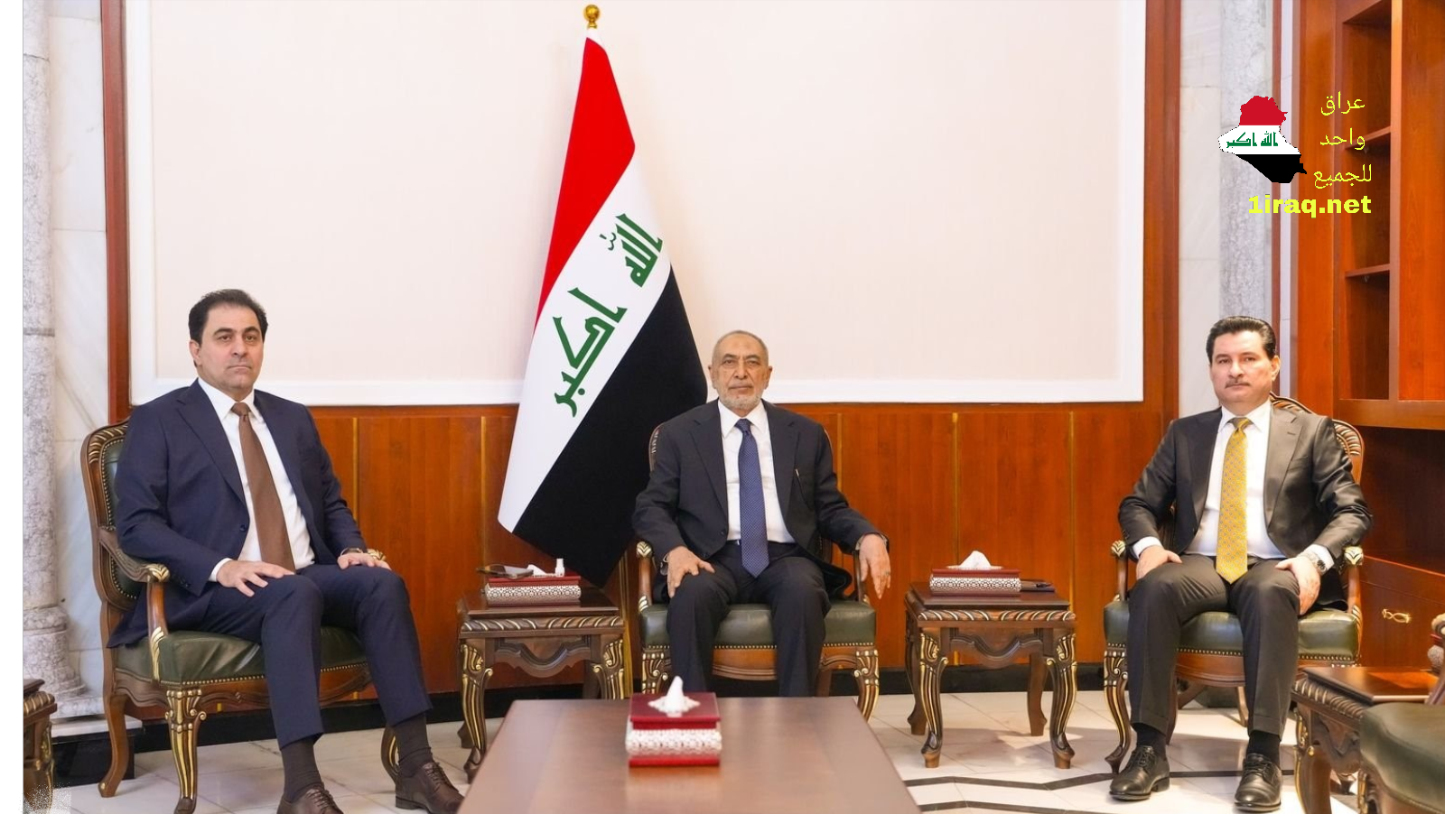 رئيس مجلس النواب محمود المشهداني، مع نائبيه