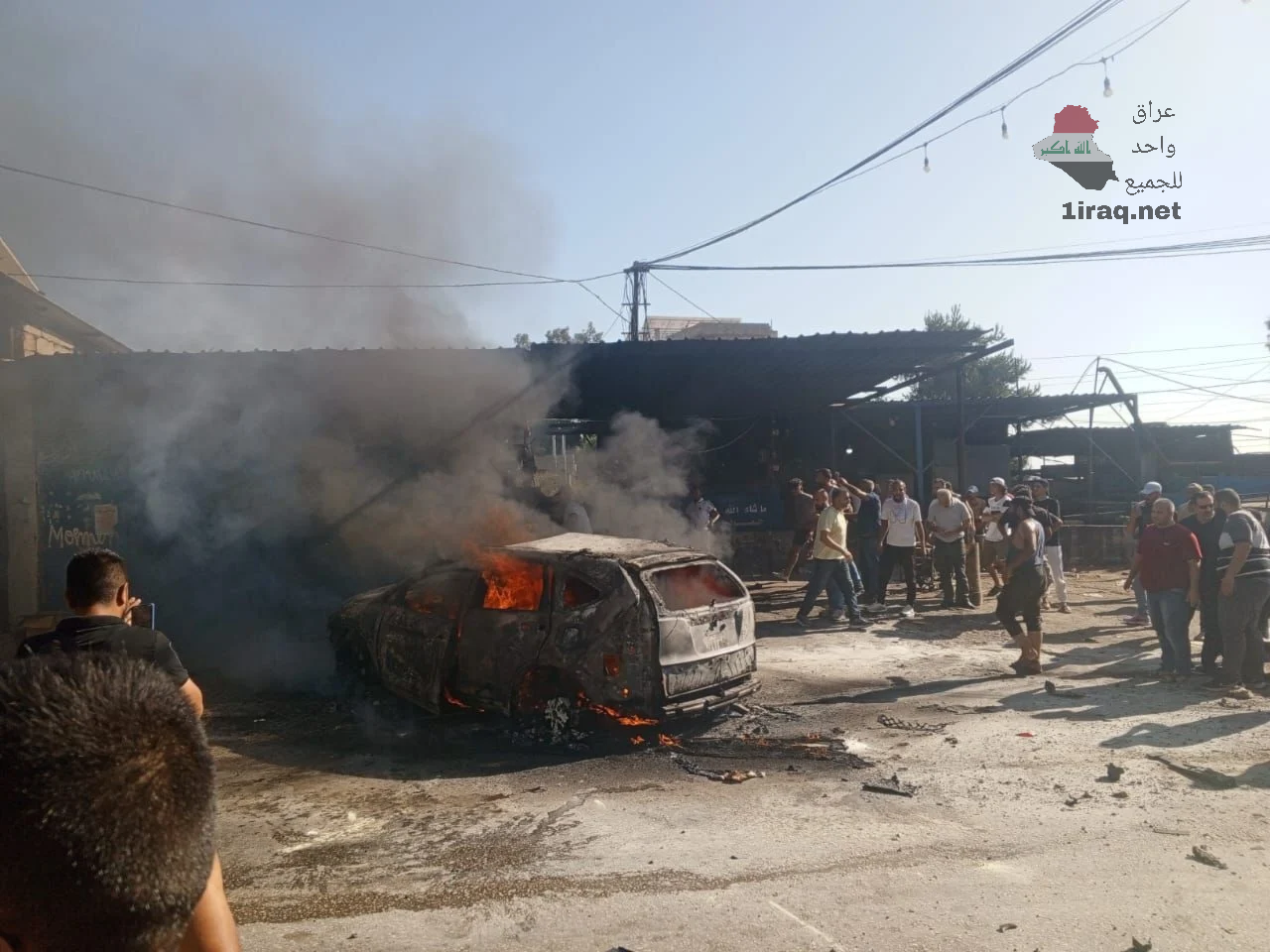 استهداف مسيّرة إسرائيلية سيارة في بلدة العيرونية شمال لبنان