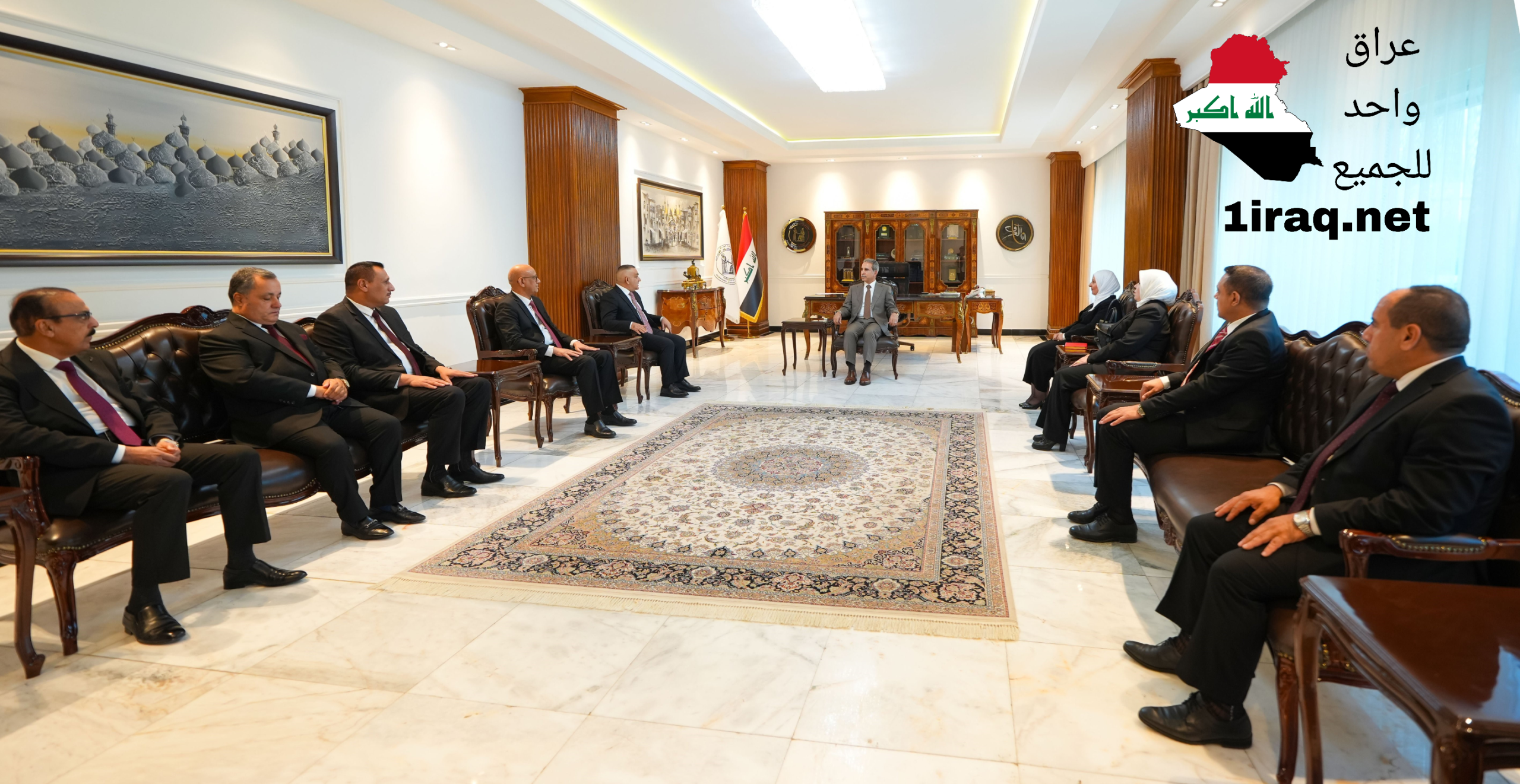 رئيس مجلس القضاء الأعلى، القاضي فائق زيدان مع رئيس وأعضاء جمعية القضاء العراقي