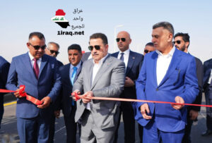 السوداني افتتح الجسر المعلق الذي يربط بين طريق المطار السريع والمدينة الرياضية بمحافظة البصر