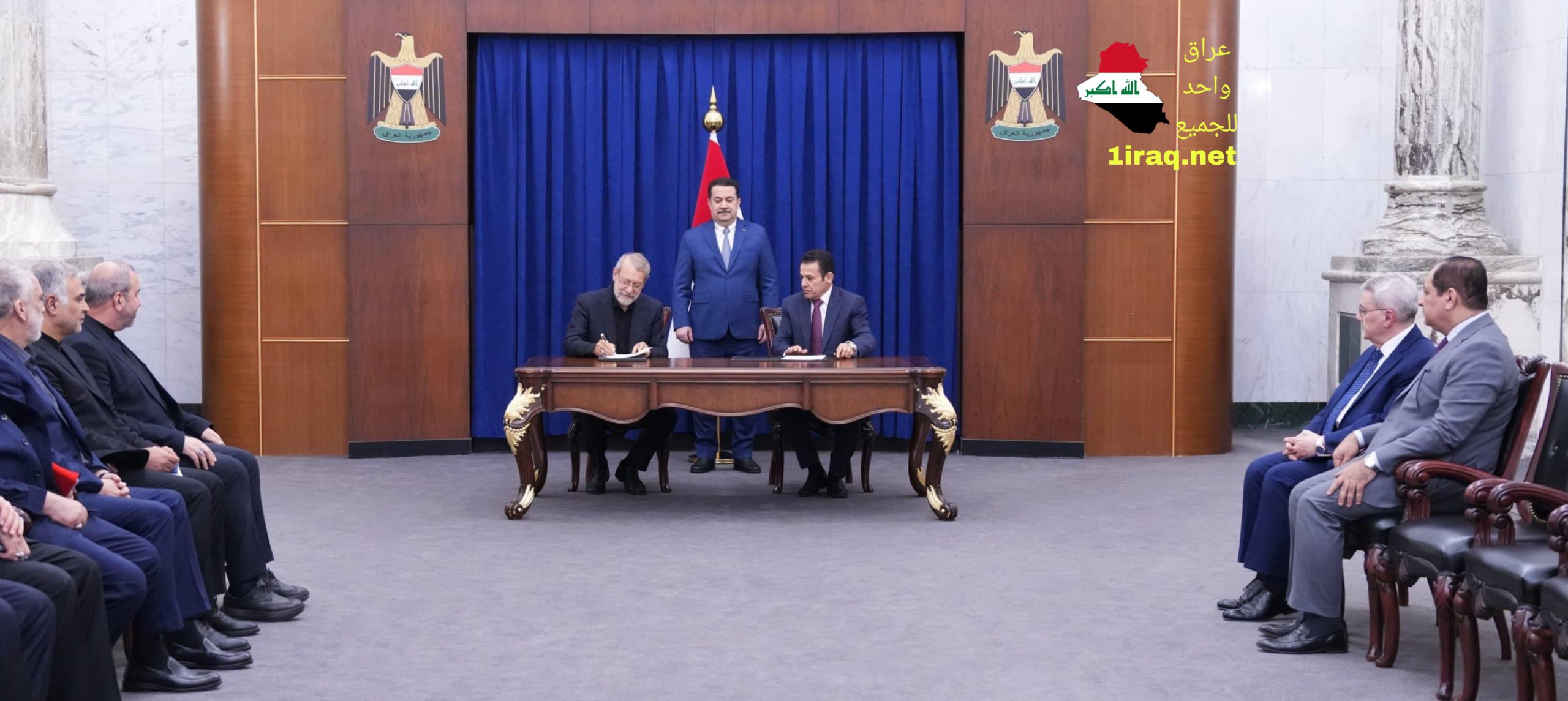 مذكرة التفاهم الأمنية الموقعة بين مستشار الأمن القومي قاسم الأعرجي والأمين العام للمجلس الأعلى للأمن القومي الإيراني علي لاريجاني